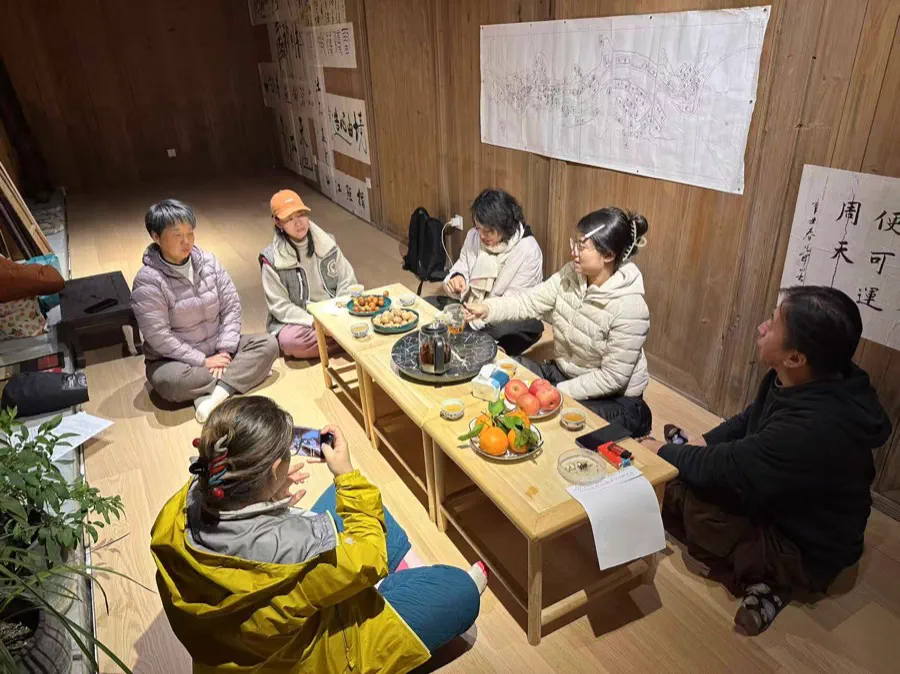 大前村共建交流与餐桌